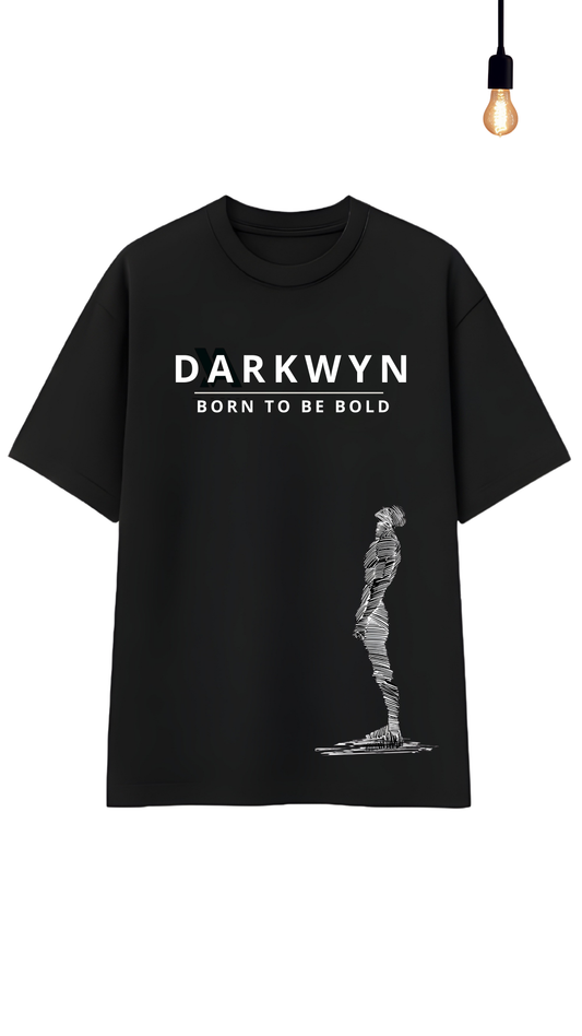 DARKWYN Born to Be Bold Graphic T-Shirt – Black Streetwear Tee