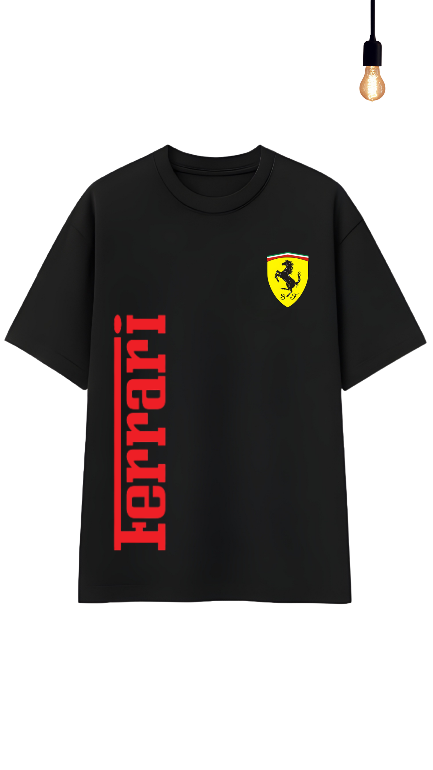 “Born to Drive Fast” Racing Graphic  Relaxed Fit Drop Shoulder Tee-DARKWYN Originals