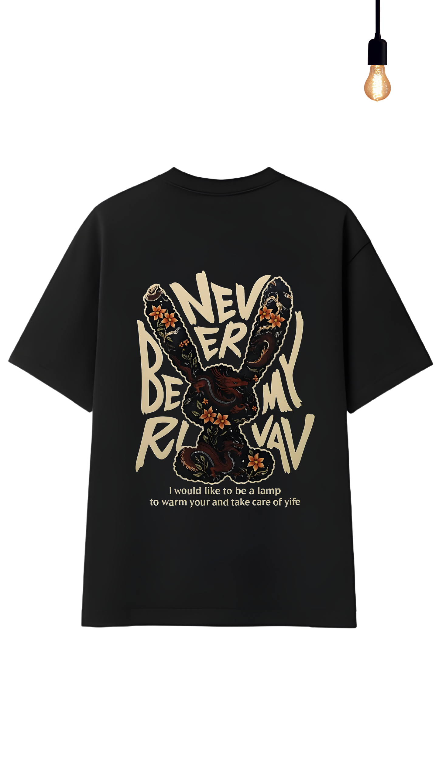 “Money on My Mind / Never Be My Rival” Graphic Relaxed Fit Drop Shoulder Tee- DARKWYN Originals