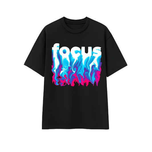 Relaxed Fit Drop Shoulder Black Graphic Tee for Men – DARKWYN